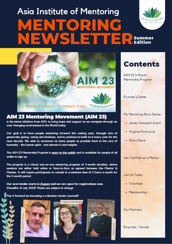 Mentoring Newsletter 2023 Summer Edition